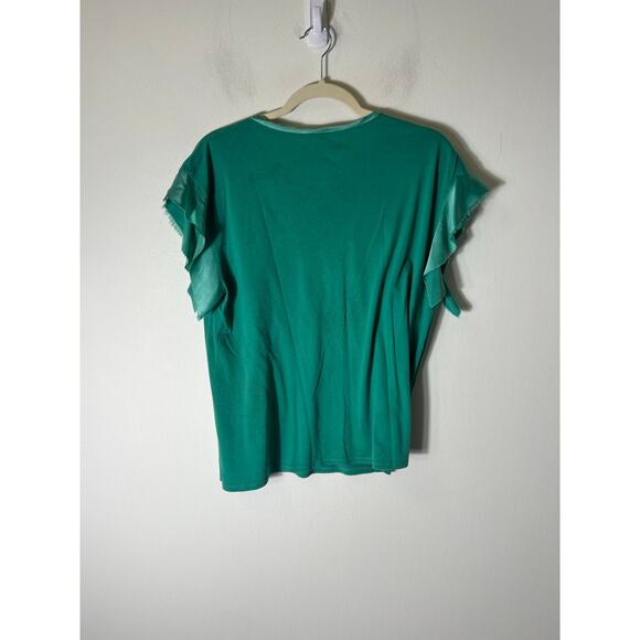 AQ Clothing Green Short Sleeve Tee Sz 0 - Picture 2 of 3